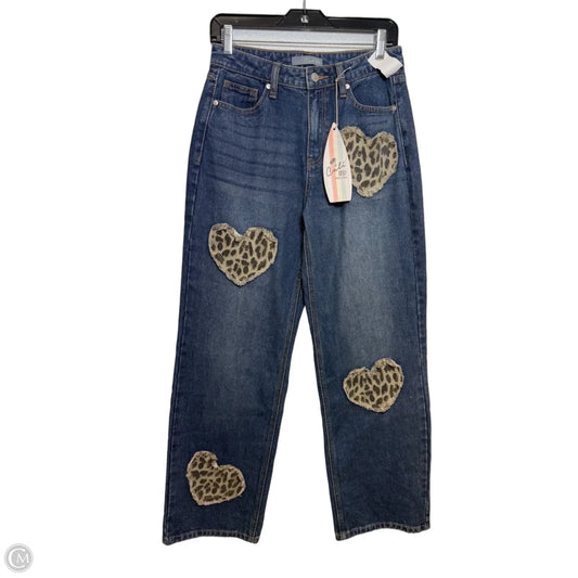 Jeans Flared By Clothes Mentor In Animal Print, Size: 8