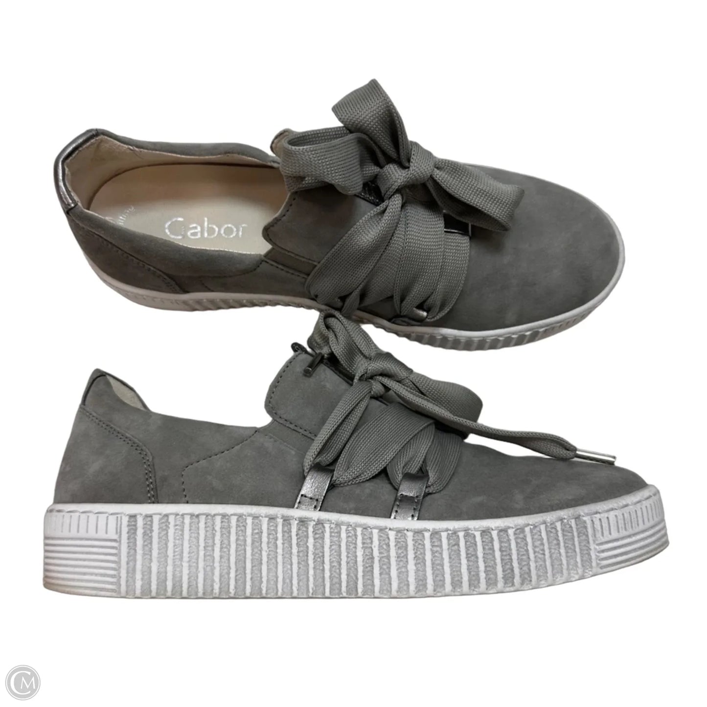 Shoes Flats By Cma In Grey, Size: 5.5