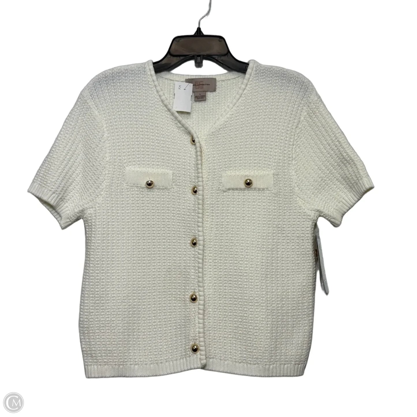 Top Short Sleeve Basic By French Connection In Beige, Size: L