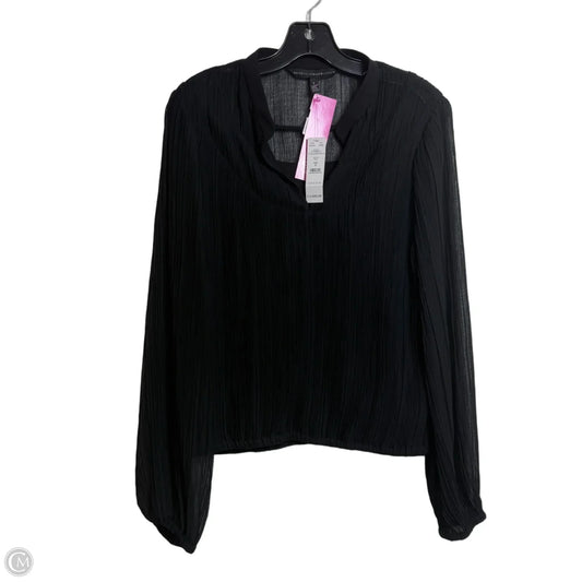 Top Long Sleeve By White House Black Market In Black, Size: S