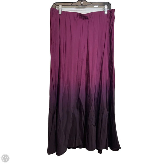 Skirt Maxi By J. Jill In Maroon, Size: M