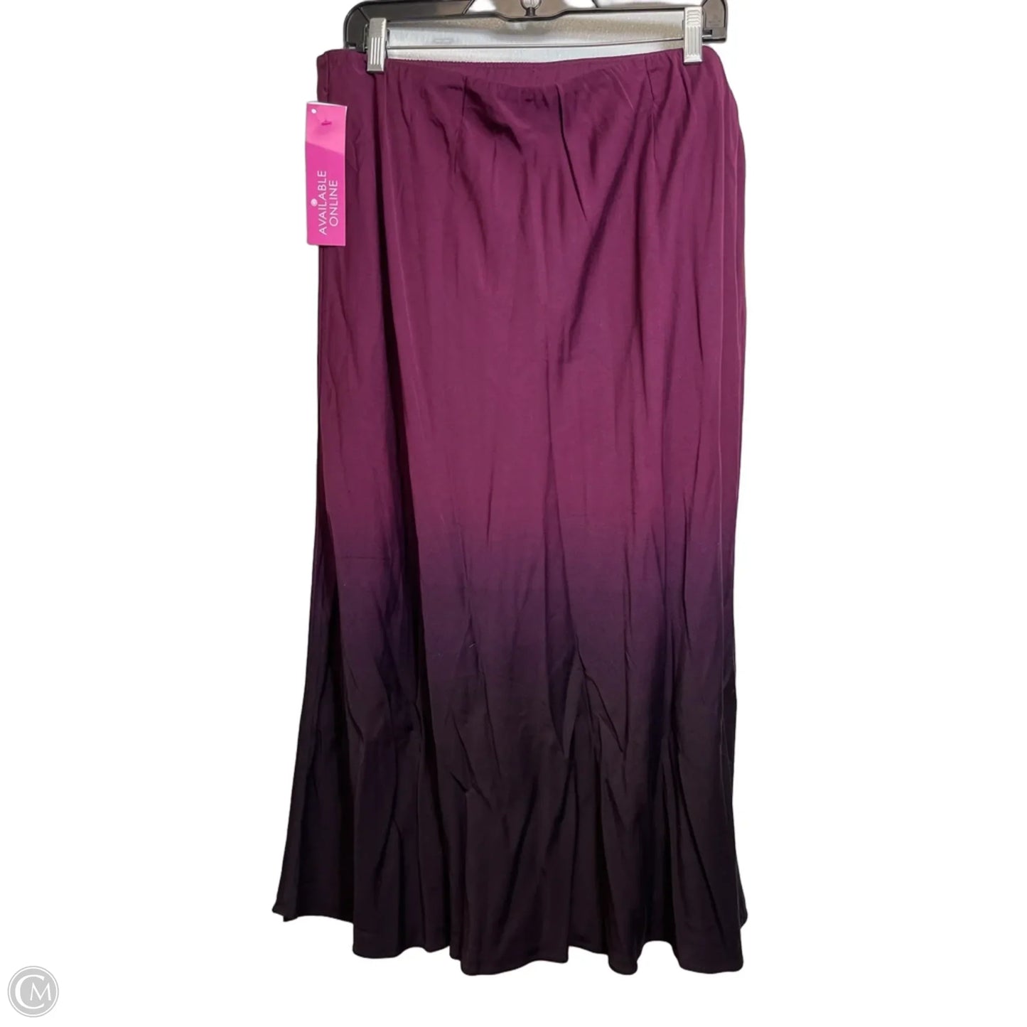 Skirt Maxi By J. Jill In Maroon, Size: M