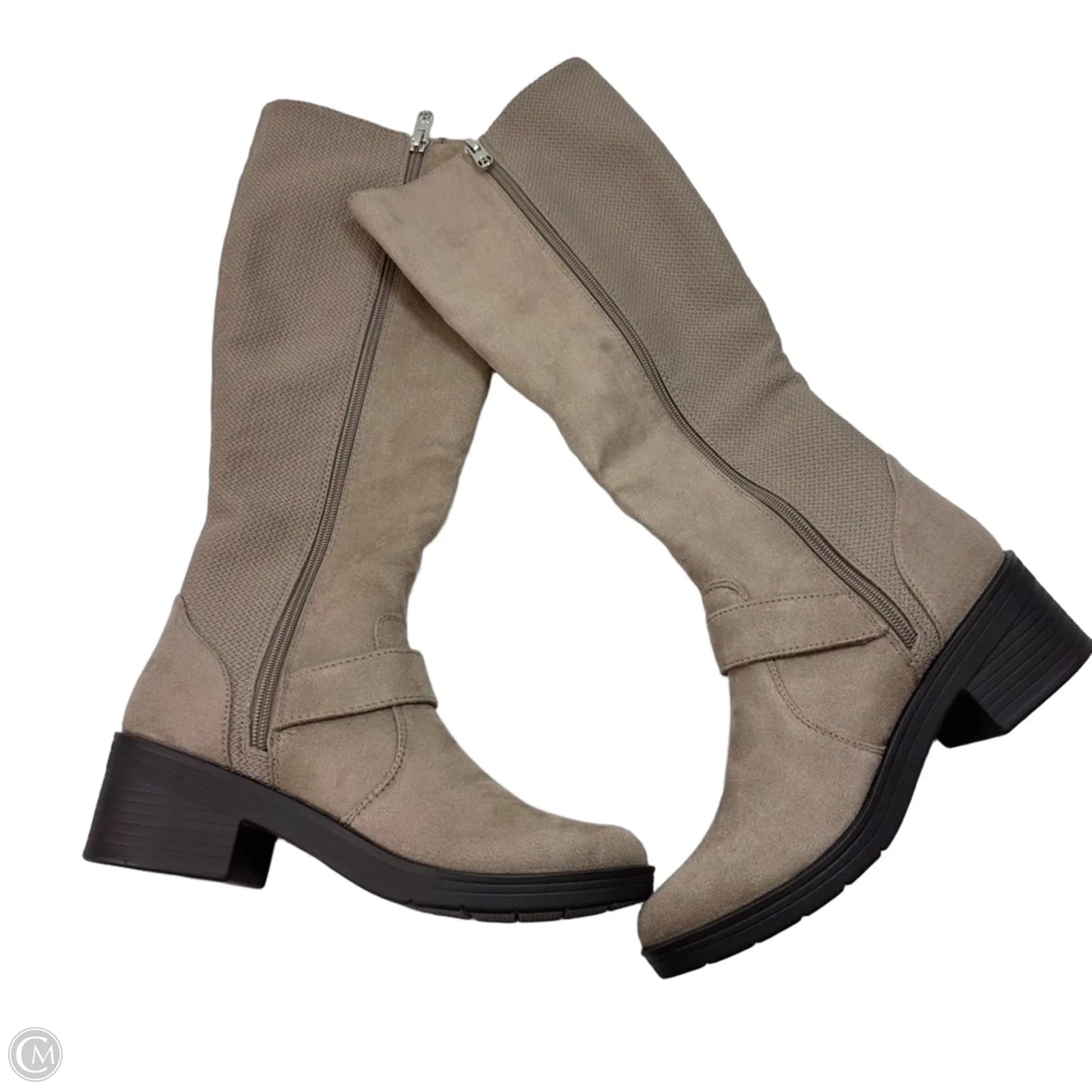 Boots Knee Flats By Life Stride In Beige, Size: 7