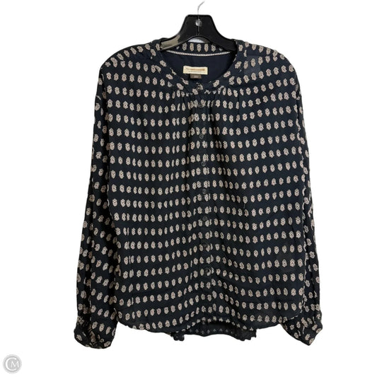Top Long Sleeve By Pilcro In Black & Brown, Size: Xs