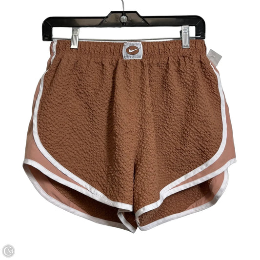 Athletic Shorts By Nike In Bronze, Size: L