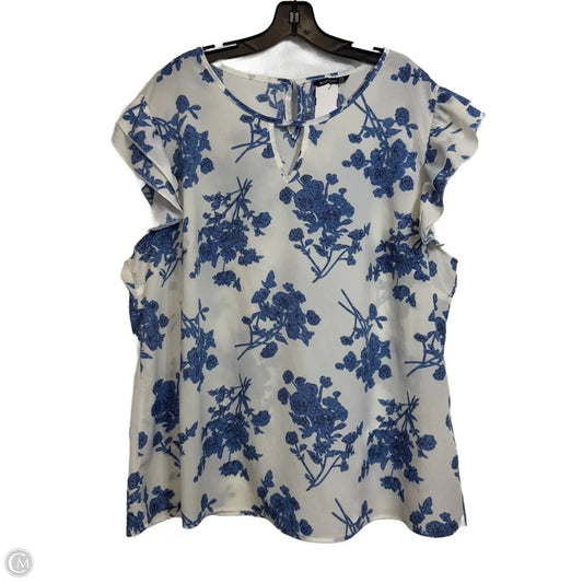 Top Short Sleeve By Bloomchic In Floral Print, Size: 20
