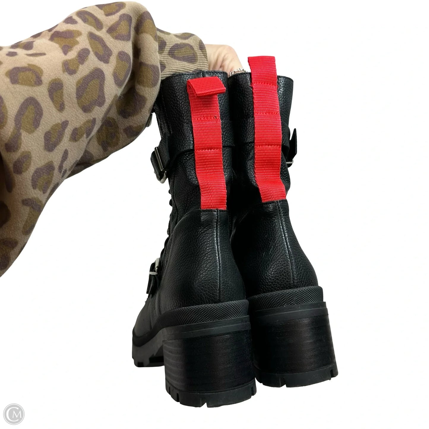 Boots Combat By Charles By Charles David In Black, Size: 7.5