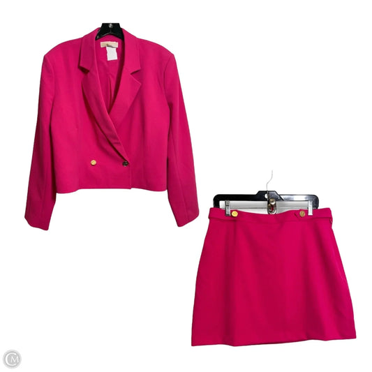 Blazer By Michael Dawkins In Pink, Size: L