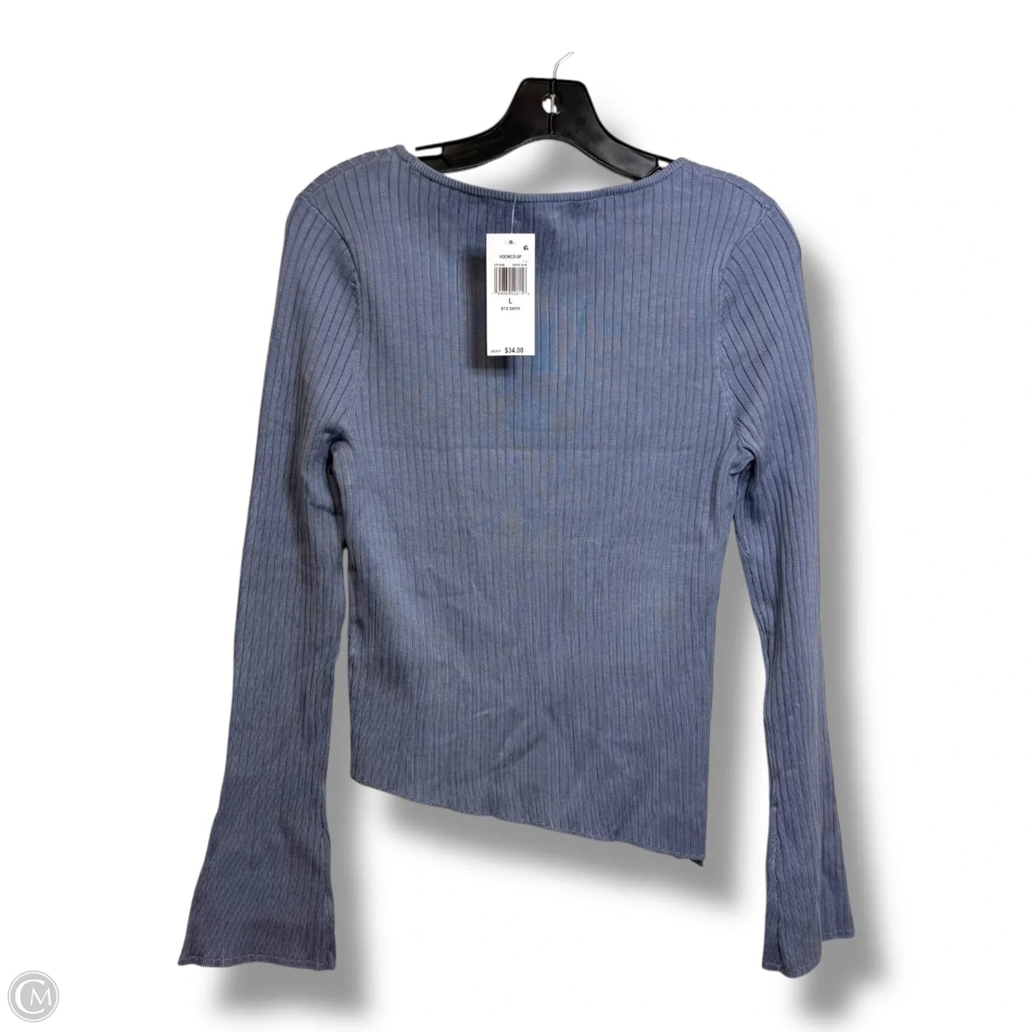 Top Long Sleeve By Clothes Mentor In Blue, Size: L