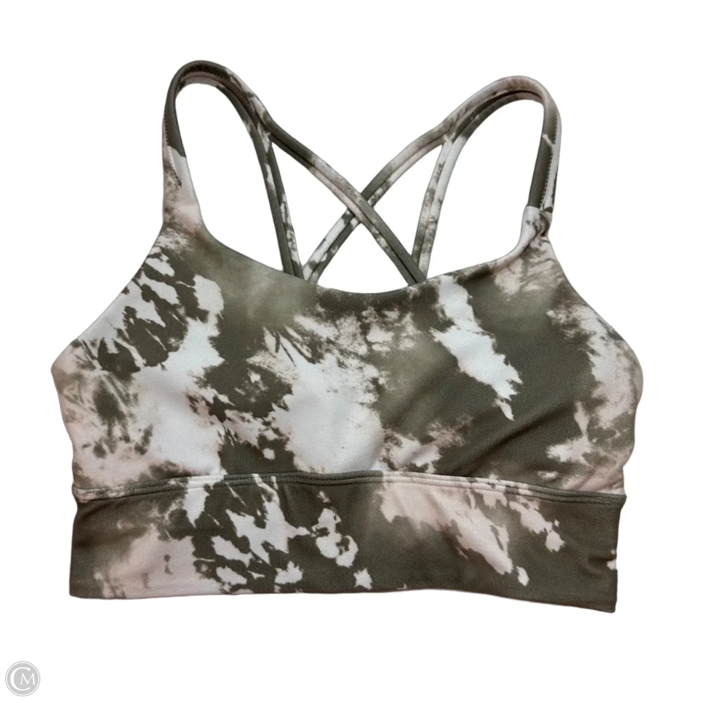 Athletic Bra By Balance Collection In Green & White, Size: S
