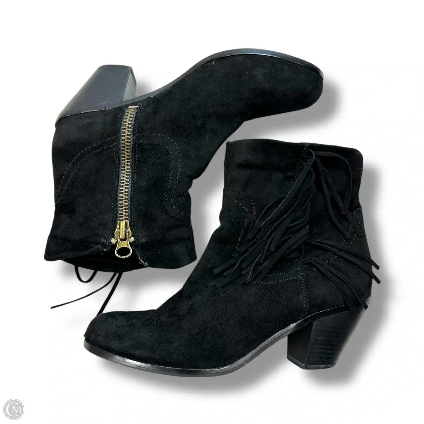 Boots Ankle Heels By Sam Edelman In Black, Size: 8