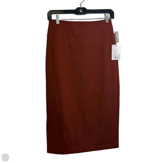 Skirt Midi By Nine West In Orange, Size: Xs