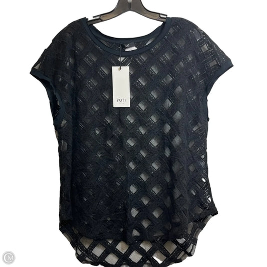 Top Short Sleeve By RUTI In Black, Size: S