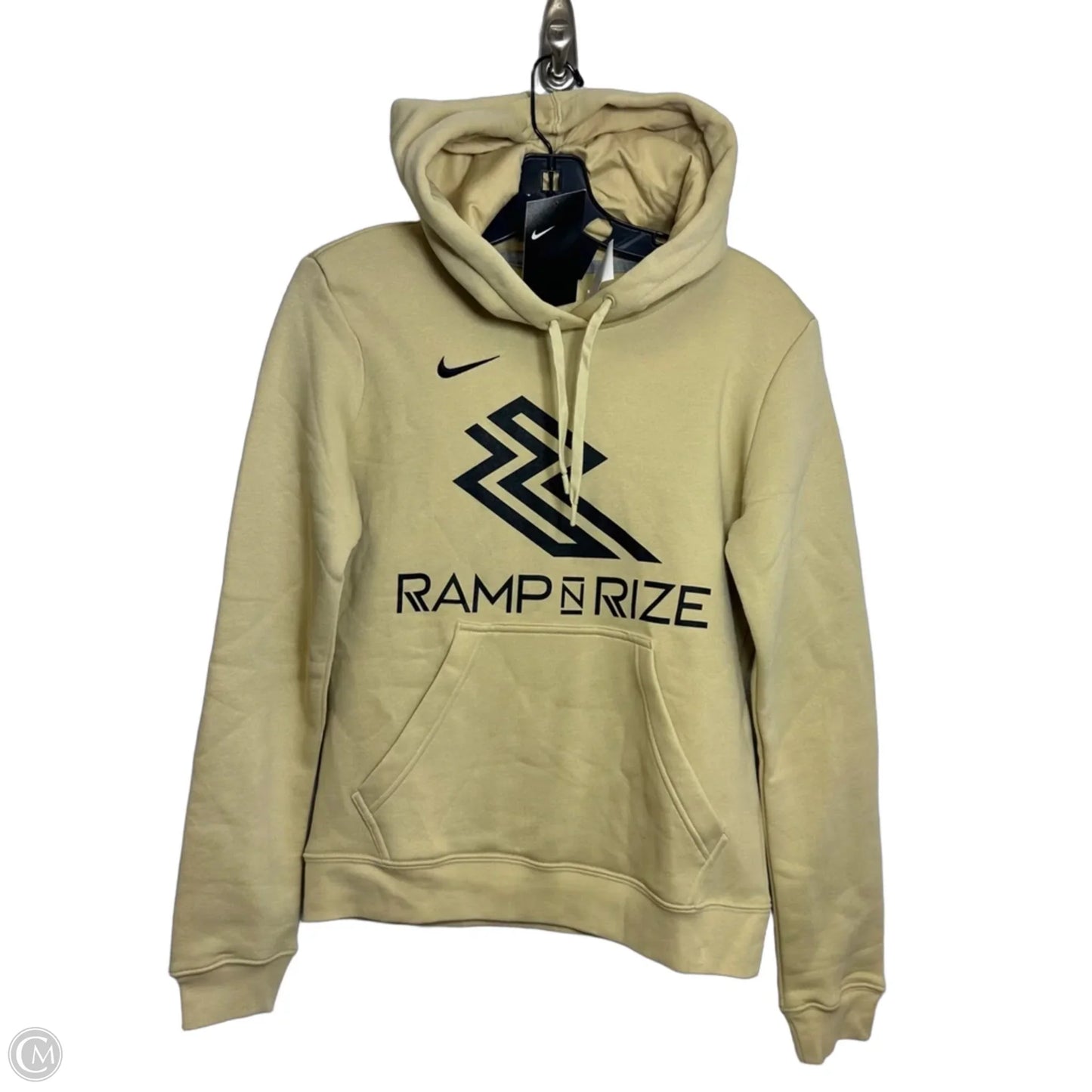 Sweatshirt Hoodie By Nike In Yellow, Size: S