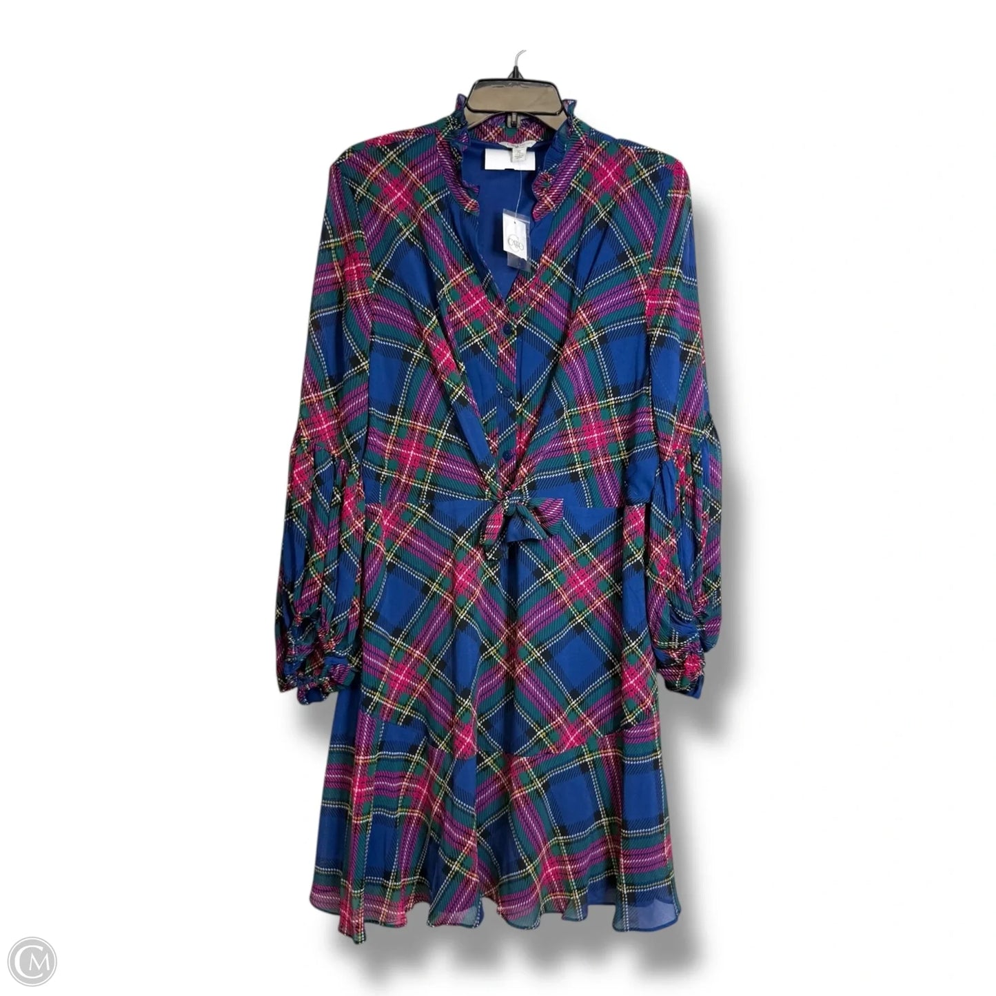 Dress Casual Midi By Cato In Plaid Pattern, Size: Xl
