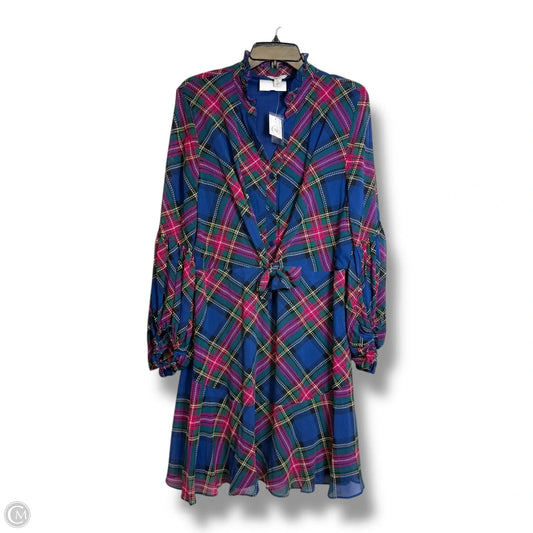 Dress Casual Midi By Cato In Plaid Pattern, Size: Xl