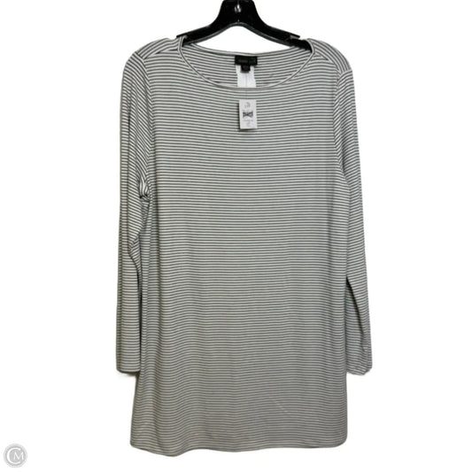 Top Long Sleeve By J. Jill In Striped Pattern, Size: L