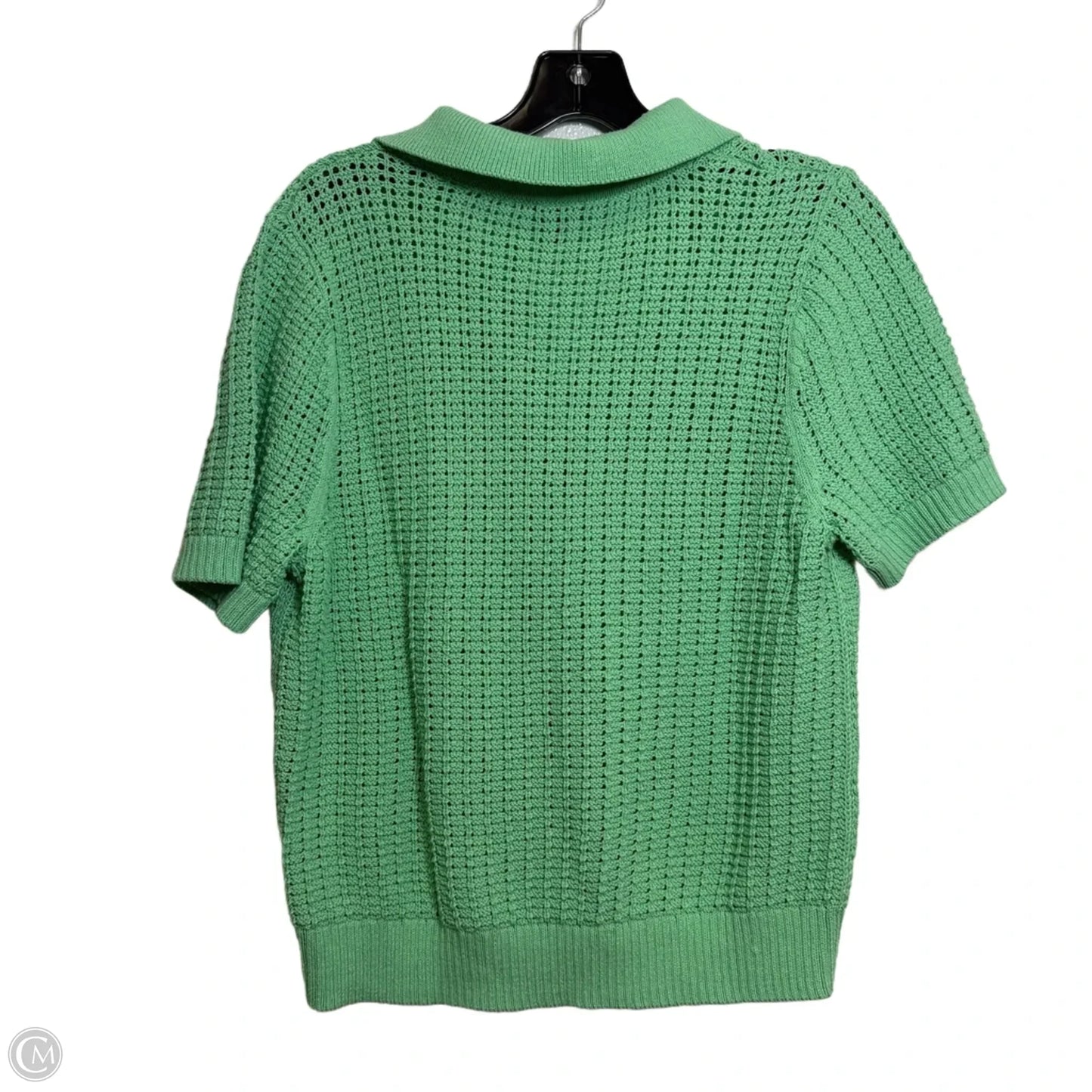 Sweater Short Sleeve By Talbots In Green, Size: L