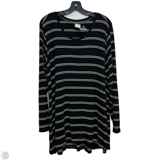 Top Long Sleeve By Soma In Striped Pattern, Size: Xl