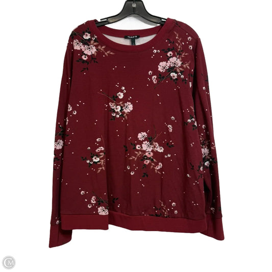 Sweatshirt Crewneck By Torrid In Floral Print, Size: 2x