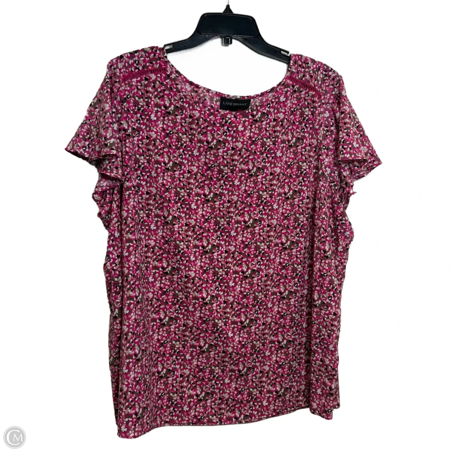 Top Short Sleeve By Lane Bryant In Polkadot Pattern, Size: 22