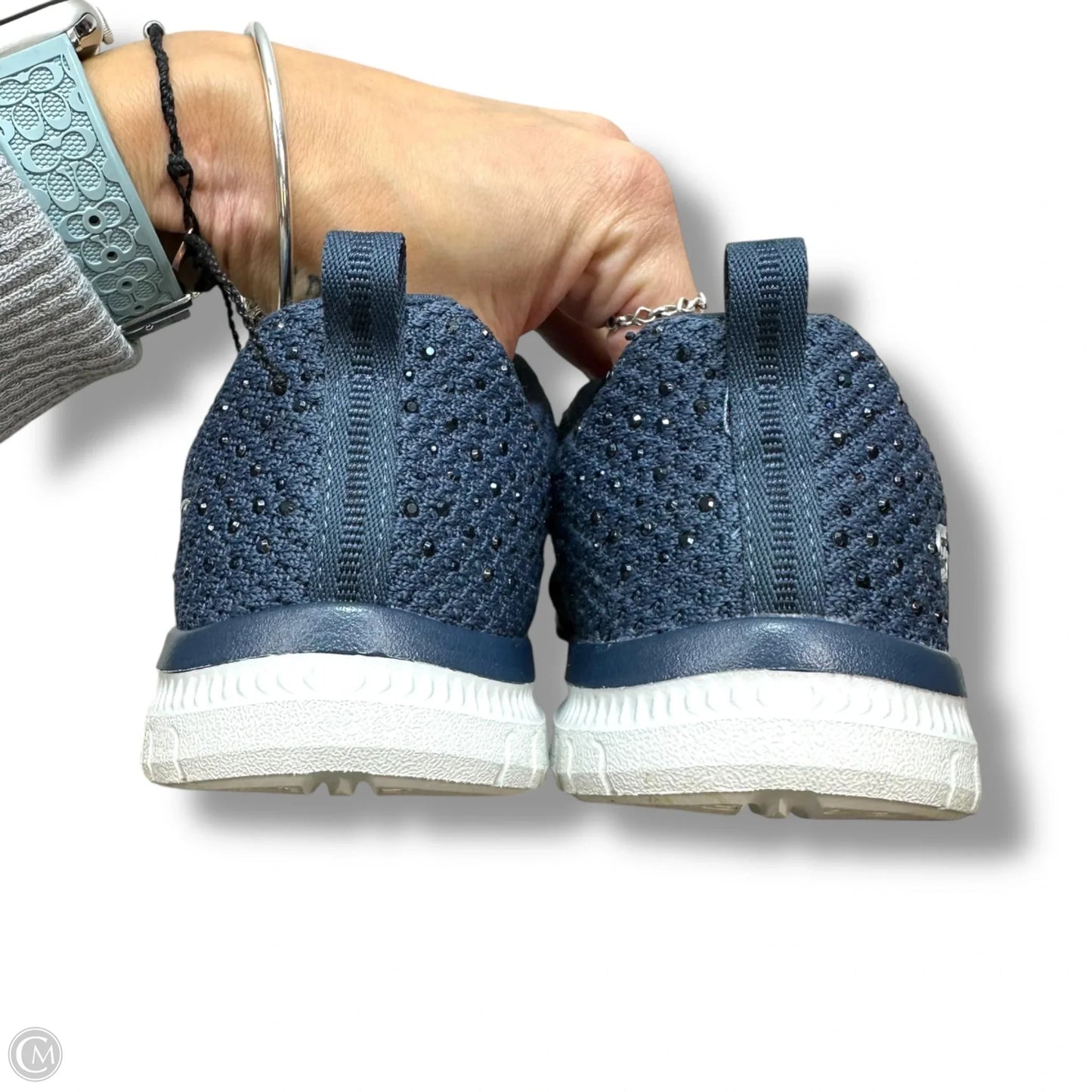 Shoes Sneakers By Skechers In Blue, Size: 7.5