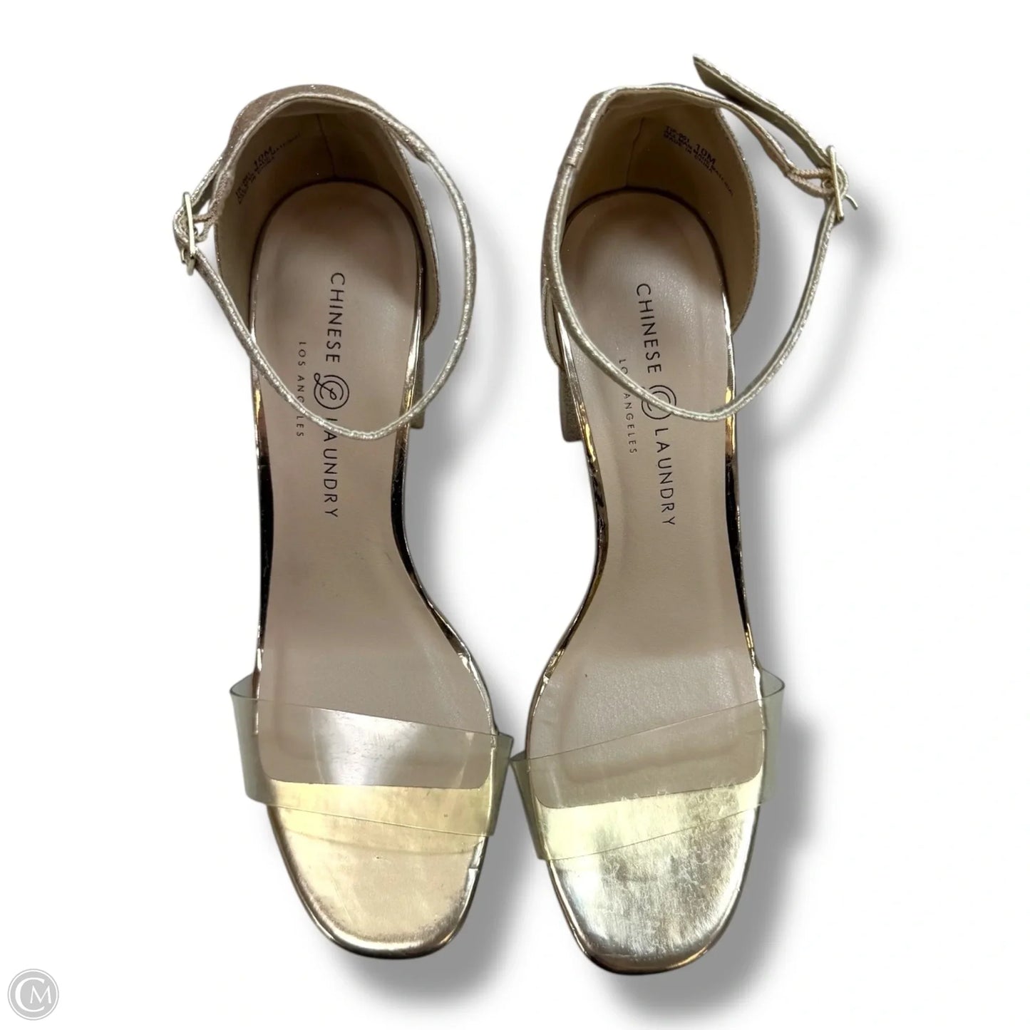 Shoes Heels Block By Chinese Laundry In Gold, Size: 10