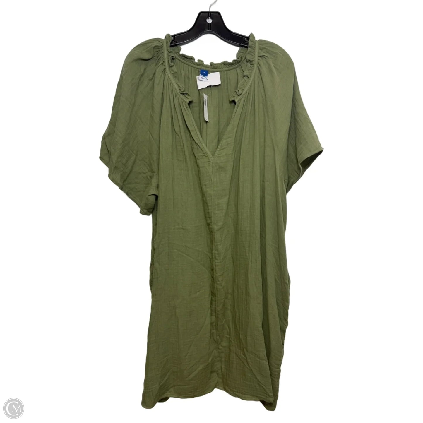 Dress Casual Midi By Old Navy In Green, Size: Xxl