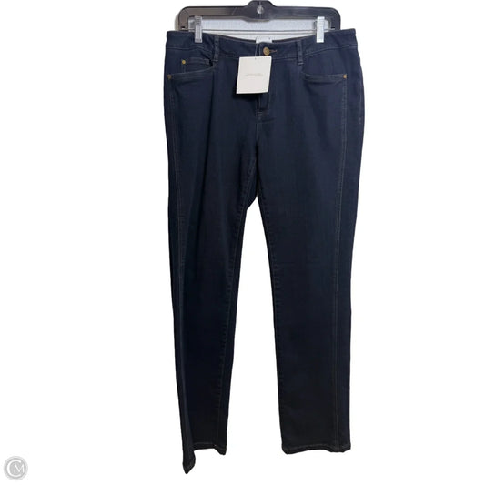 Jeans Straight By Ellen Tracy In Blue Denim, Size: 8