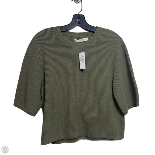 Sweater Short Sleeve By Loft In Green, Size: S