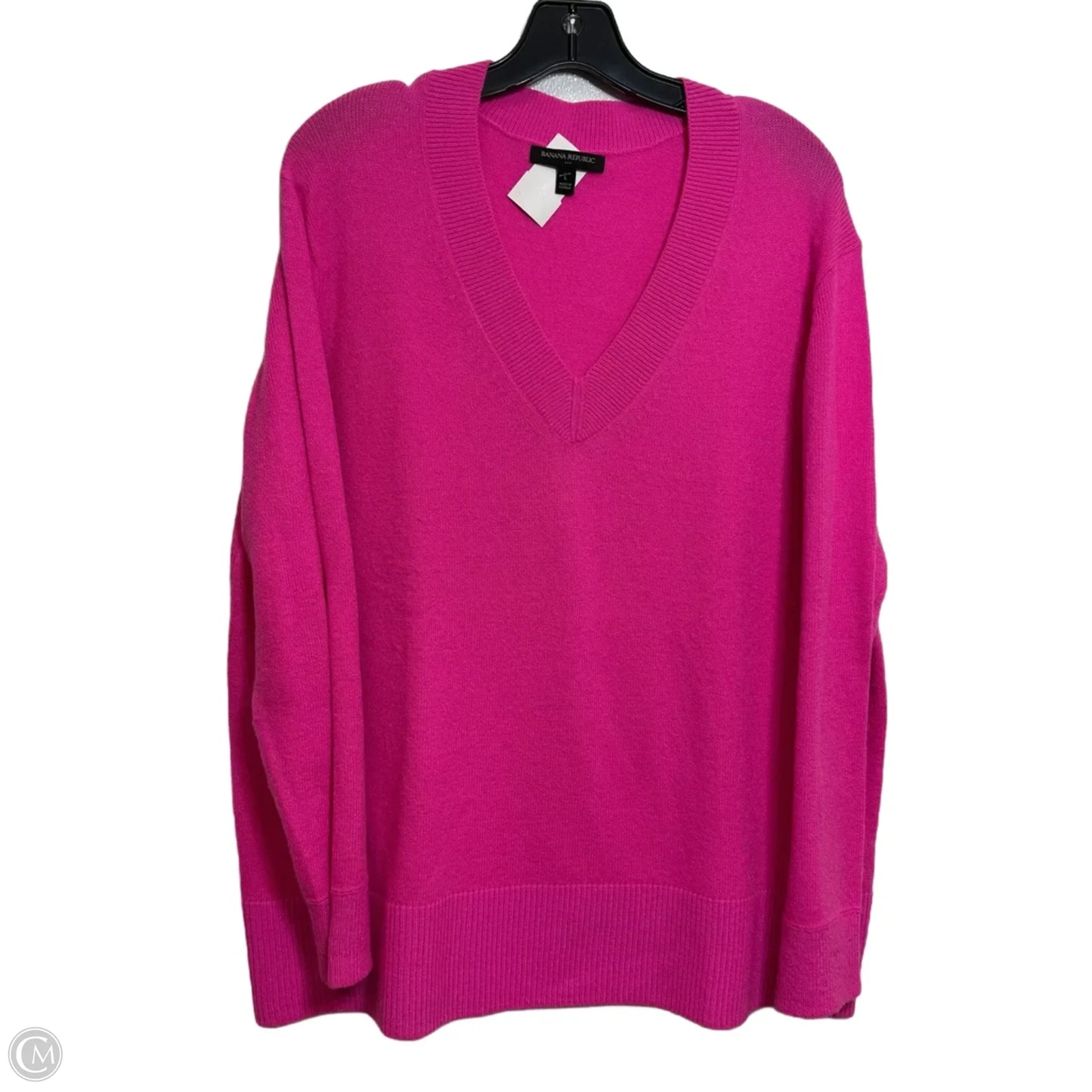 Top Long Sleeve By Banana Republic In Pink, Size: L