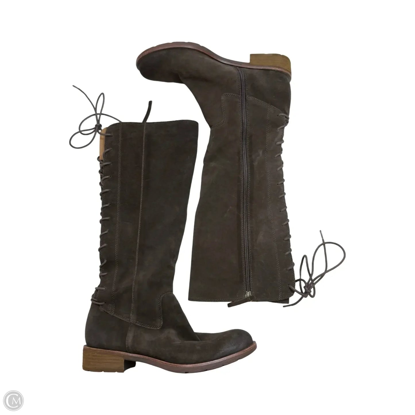 Boots Mid-calf Flats By Sofft In Brown, Size: 9.5