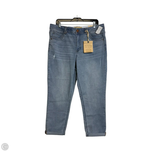 Jeans Cropped By Democracy In Blue Denim, Size: 16
