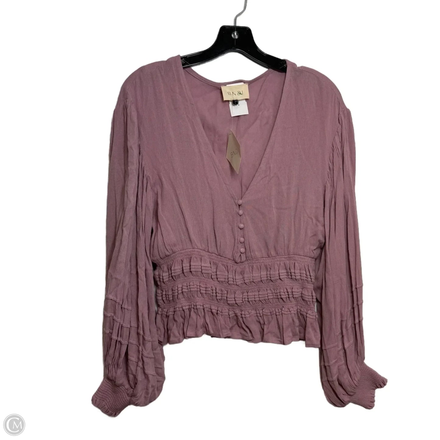 Top Long Sleeve By Clothes Mentor In Pink, Size: L