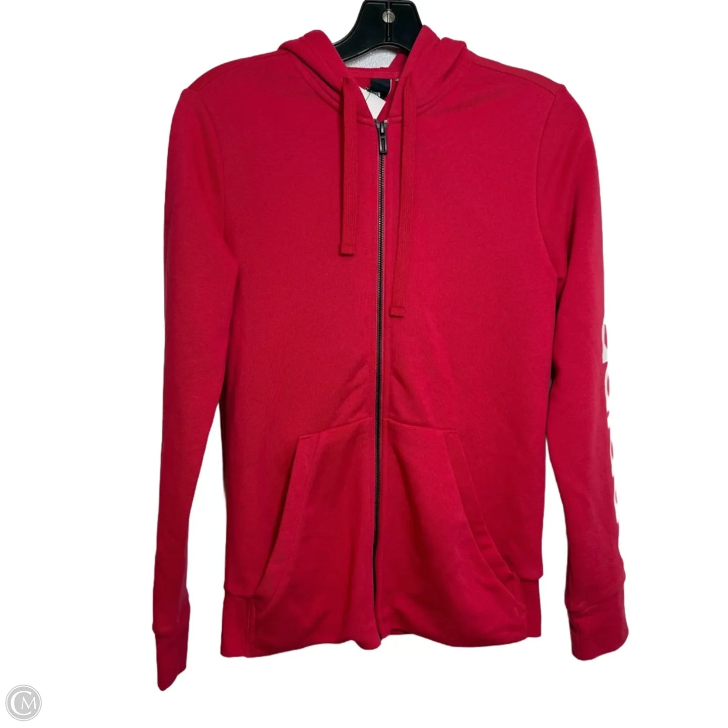 Athletic Jacket By Adidas In Red, Size: Xs