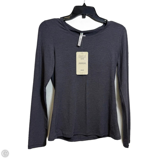 Top Long Sleeve By Fabletics In Grey, Size: M