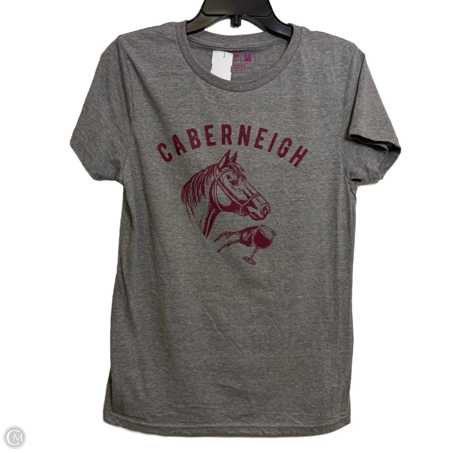 Top Short Sleeve By Cmf In Grey, Size: M