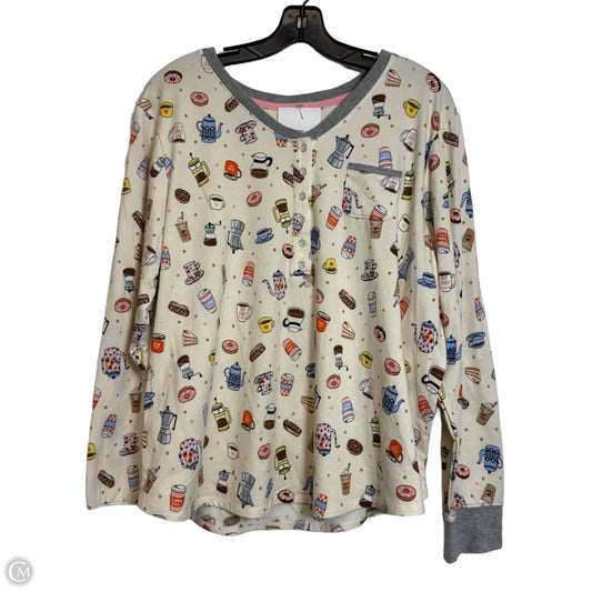 Top Long Sleeve By Cuddl Duds In Multi-colored, Size: Xl