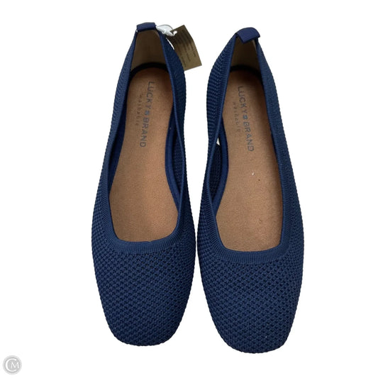 Shoes Flats By Lucky Brand In Navy, Size: 8