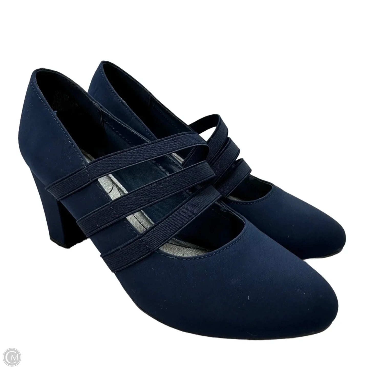 Shoes Heels Block By Clothes Mentor In Navy, Size: 8
