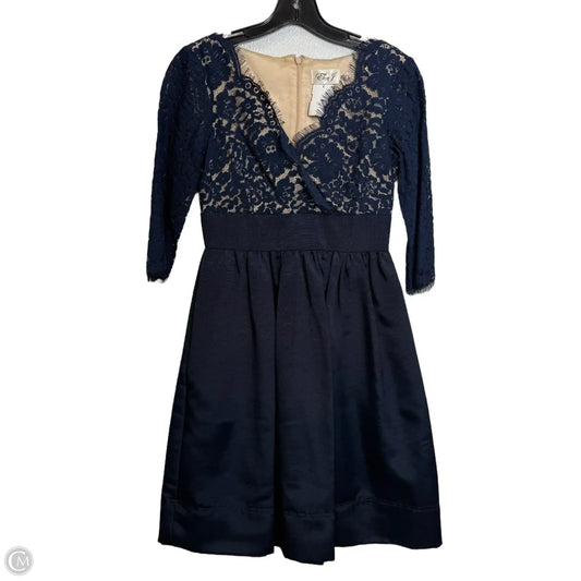 Dress Party Midi By Eliza J In Navy, Size: 0