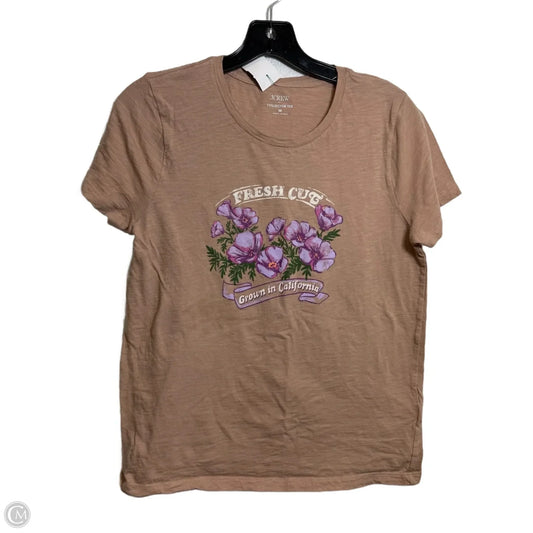 Top Short Sleeve By J. Crew In Brown, Size: M