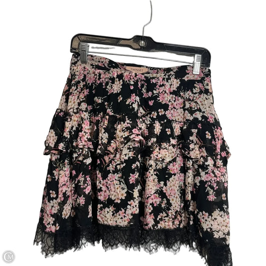 Skirt Mini & Short By Clothes Mentor In Floral Print, Size: Xs