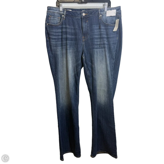 Jeans Wide Leg By Vigoss In Blue Denim, Size: 18