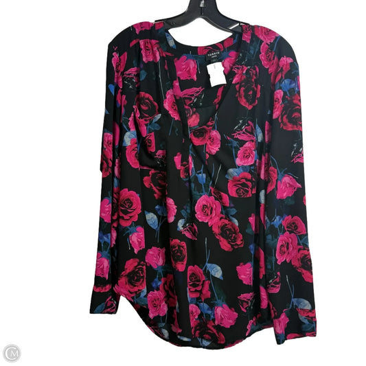 Top Long Sleeve By Torrid In Floral Print, Size: 2x