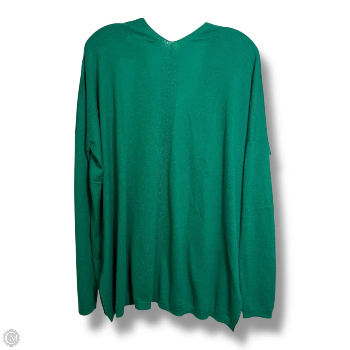 Top Long Sleeve By Vince In Green, Size: L