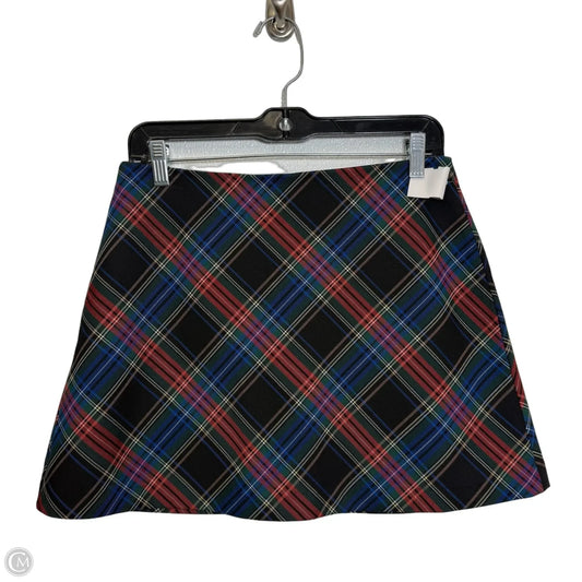 Skirt Mini & Short By Zara In Plaid Pattern, Size: M