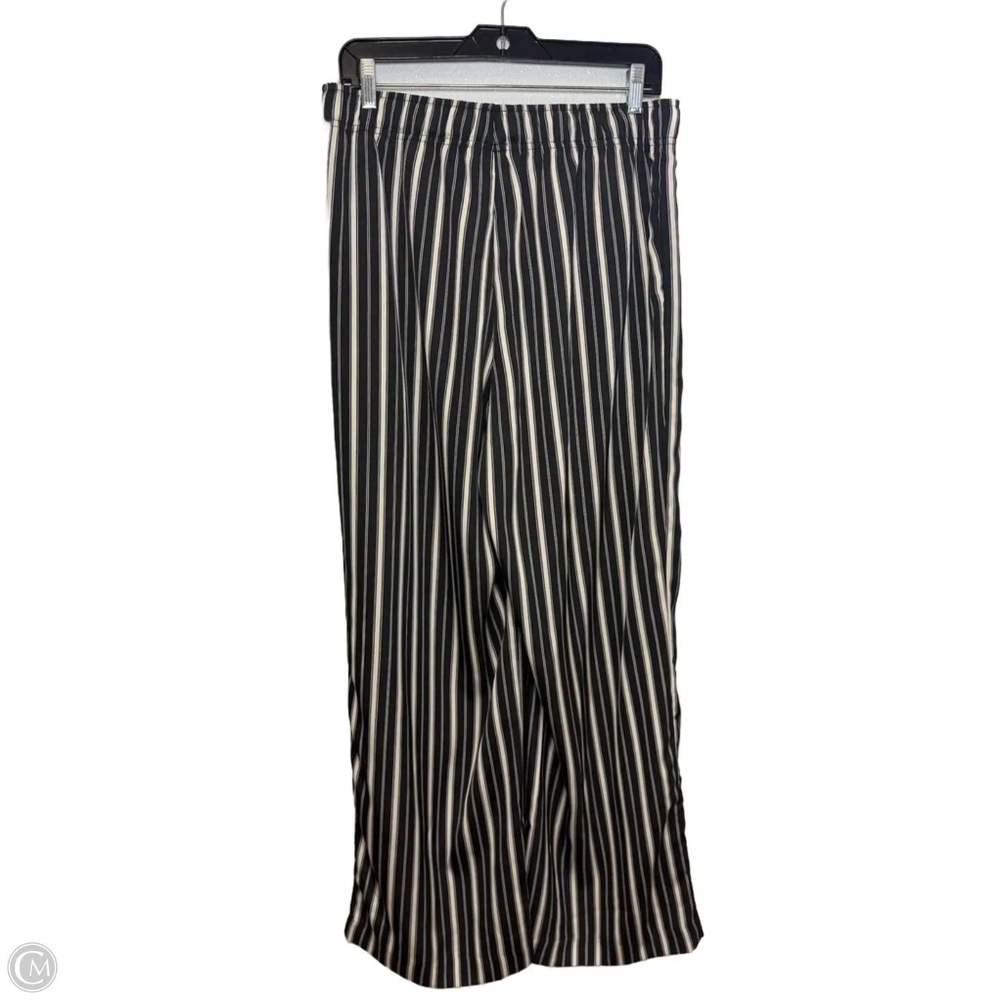 Pants Linen By H&m In Striped Pattern, Size: M