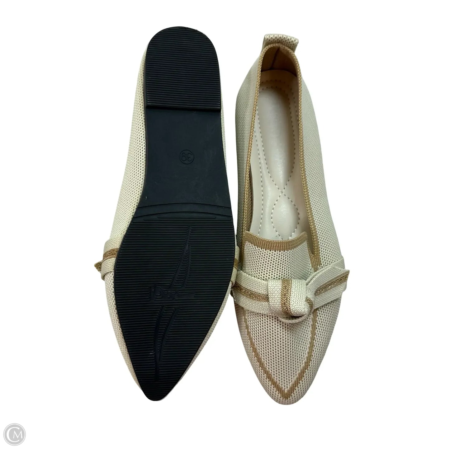 Shoes Flats By Clothes Mentor In Beige, Size: 8.5
