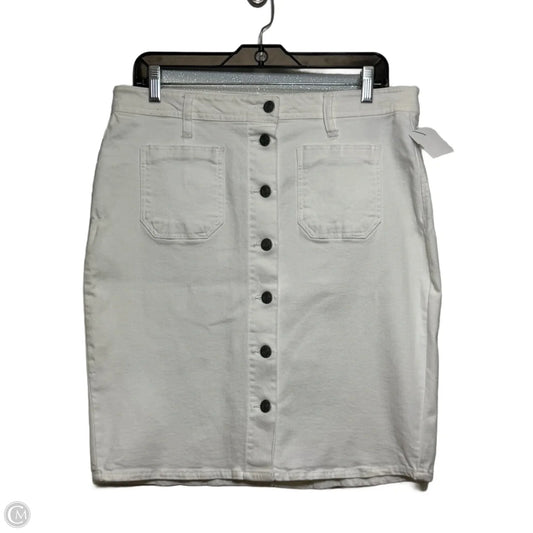 Skirt Midi By Kenneth Cole Reaction In White, Size: 8